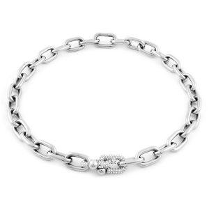 Naszyjnik Furla. Szare naszyjniki Furla, srebrne. Za 839,99 zł.