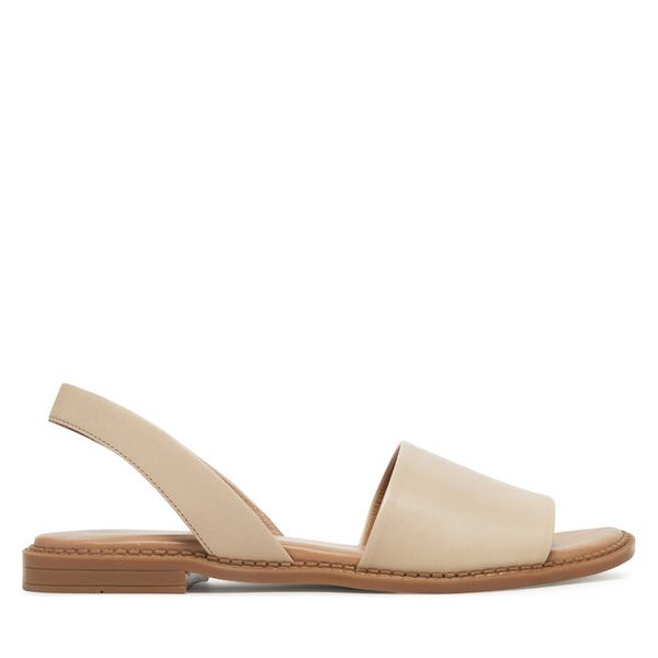 Sandały Lasocki. Brązowe sandały Lasocki, bez wzorów, bez obcasa, na płaskiej podeszwie, bez zapięcia. Za 139,99 zł.