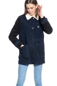 DAMSKA KURTKA PRZEJŚCIOWA LEE WOOL COAT REGULAR FIT SKY CAPTAIN L56GMZHY 112113051. Kurtki Lee, l, bez wzorów, bez kaptura. Za 279,99 zł.