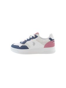 U.S. Polo Assn. Sneakersy w kolorze biało-granatowo-jasnoróżowym rozmiar: 36. Białe trampki U.S. Polo Assn., bez wzorów, bez zapięcia. Za 202,03 zł.