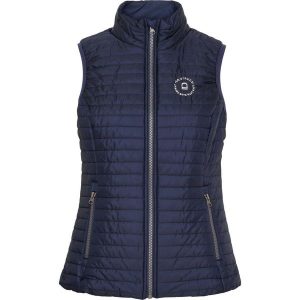 Damska kurtka bez rękawów Equipage Tate. Niebieskie kurtki EQUIPAGE, bez wzorów, z puchu, bez kaptura. Za 305,50 zł.