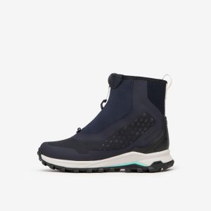 Buty turystyczne damskie Quechua MH900 Pro Mid wodoodporne. Niebieskie buty trekkingowe QUECHUA, przed kolano, bez zapięcia. Za 549,99 zł.