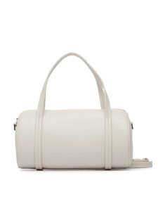 Calvin Klein Torebka Foil Logo Small Duffle Bag LV04F3663G Kremowy. Białe torebki klasyczne Calvin Klein, bez wzorów, ze skóry, bez dodatków. Za 489,99 zł.