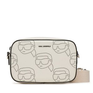 Torebka KARL LAGERFELD. Białe listonoszki KARL LAGERFELD, bez wzorów, bez dodatków. Za 559,99 zł.