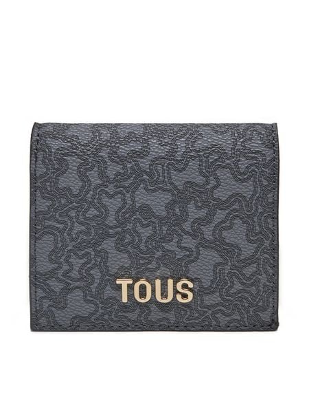 TOUS Portfel Kaos Mini Lines 2002183648 Szary. Szare portfele Tous, bez wzorów, ze skóry. Za 239,99 zł.