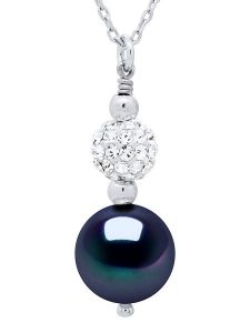 Mitzuko Srebrny naszyjnik z zawieszką - dł. 42 cm rozmiar: onesize. Szare naszyjniki Mitzuko, z kryształem, srebrne. Za 242,95 zł.