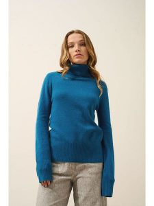 Just Cashmere Kaszmirowy golf "Lexie" w kolorze niebieskim rozmiar: XXL. Niebieskie golfy Just Cashmere, bez wzorów, z kaszmiru. Za 309,63 zł.