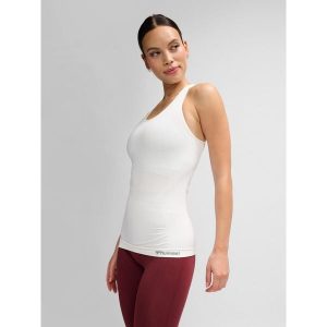 Damski tank top Hummel hmltif top. Białe topy Hummel, l, bez wzorów, bez kołnierzyka, bez ramiączek. Za 150,00 zł.