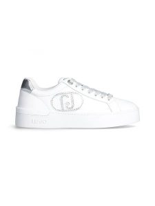 Liu Jo Skórzane sneakersy w kolorze białym rozmiar: 40. Białe trampki Liu Jo, bez wzorów, z materiału, bez zapięcia. Za 351,38 zł.