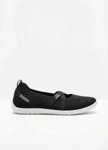 Buty typu barefoot marki Kappa z elastyczną podeszwą. Czarne buty sportowe bonprix, bez wzorów, bez zapięcia. Za 159,99 zł.