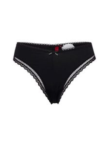 HUGO Stringi - Stringi Unique Kobiety czarny, M. Czarne stringi Hugo, bez wzorów, z materiału. Za 139,95 zł.