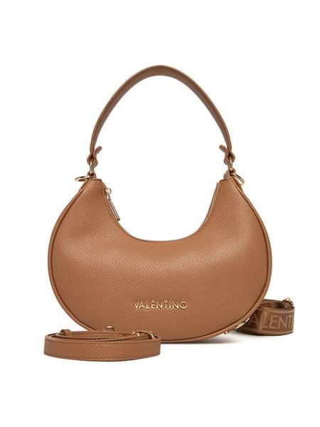 Valentino Torebka Shelby VBS90A07GRA Brązowy. Brązowe torebki klasyczne Valentino, bez wzorów, ze skóry, bez dodatków. Za 449,99 zł.