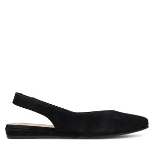 Sandały Tamaris. Czarne sandały Tamaris, bez wzorów, bez obcasa, na płaskiej podeszwie, bez zapięcia. Za 249,99 zł.