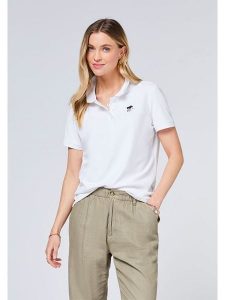 Polo Sylt Koszulka polo w kolorze białym rozmiar: XL. Białe bluzki Polo Sylt, xl, bez wzorów, bez kołnierzyka, bez ramiączek. Za 123,45 zł.