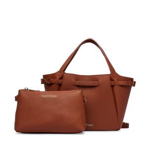 Torebka Valentino. Brązowe torebki klasyczne Valentino, bez wzorów, bez dodatków. Za 649,99 zł.