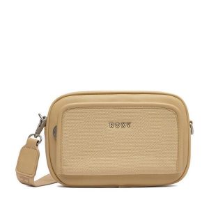 Torebka Roxy. Brązowe torebki klasyczne Roxy, bez wzorów, bez dodatków. Za 99,99 zł.