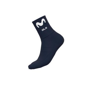 Skarpetki rowerowe Alé Cycling Pro Team Replica Movistar. Niebieskie skarpetki Ale Cycling, bez wzorów. W wyprzedaży za 62,99 zł.
