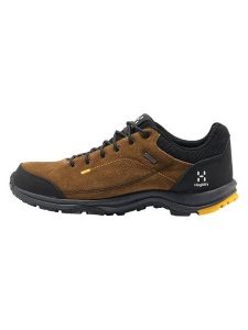 Haglöfs Skórzane buty trekkingowe "Krusa Q" w kolorze jasnobrązowym rozmiar: 38 2/3. Brązowe buty trekkingowe Haglöfs, z gore-texu, bez zapięcia. Za 214,95 zł.