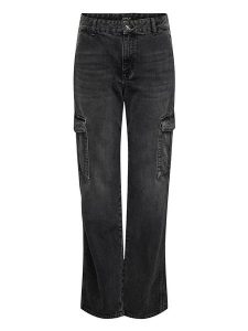 ONLY Dżinsy - Regular fit - w kolorze antracytowym rozmiar: W25/L30. Czarne jeansy ONLY, bez wzorów, z podwyższonym stanem. Za 65,85 zł.