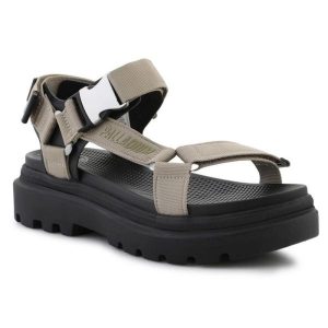 Sandały Palladium Pallacruise Strap Dune 97465-297-M beżowy. Brązowe sandały bez wzorów, z materiału, bez obcasa, bez zapięcia. Za 599,46 zł.