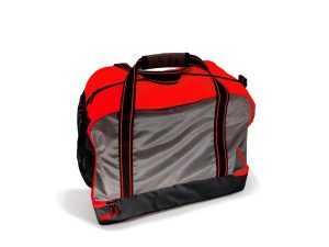 Ekologiczna torba sportowa Cubico - Wodoodporna - Czerwono-czarna. Czarne torby podróżne i sportowe POWER SHOT, bez wzorów, z materiału, duże. Za 197,76 zł.