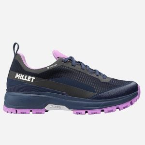 Buty turystyczne damskie MILLET W Wanaka Gore-Tex Granatowy. Niebieskie buty trekkingowe Millet, z gore-texu, bez zapięcia. Za 679,00 zł.