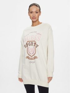 Guess Bluza Graphic V4RQ11 K68I0 Écru Regular Fit. Bluzy Guess, xs, z aplikacjami, z bawełny, bez kaptura. Za 199,99 zł.