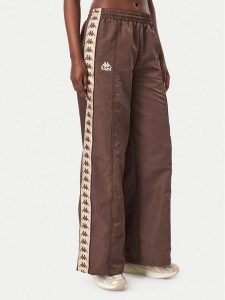 Kappa Spodnie dresowe Odette 332E1BW Brązowy Comfort Fit. Brązowe spodnie dresowe Kappa, xs, bez wzorów, z dresówki. Za 229,99 zł.