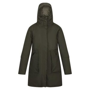 Parka Damska Wodoodporne Yewbank II. Zielone kurtki Regatta, xl, bez wzorów, bez kaptura. Za 209,99 zł.