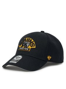47 Brand Czapka z daszkiem NHL Boston Bruins H-MVP01WBV Czarny. Czarne czapki 47 Brand, bez wzorów, z materiału. Za 79,99 zł.