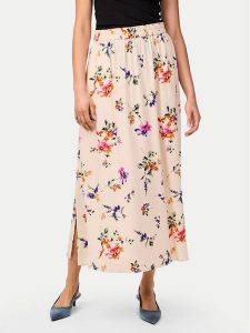 YAS Spódnica midi Asina 26034011 Écru Regular Fit. Spódnice YAS, bez wzorów, z wiskozy, midi. Za 179,99 zł.