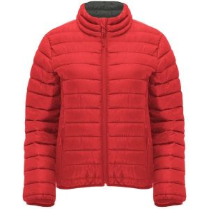Womens/Ladies Finland Slim Padded Jacket. Czerwone kurtki ROLY, bez wzorów, z puchu, bez kaptura. Za 144,99 zł.