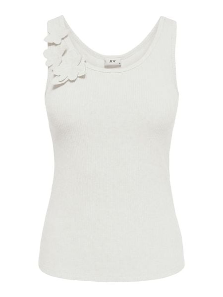 JDY Top "Saba" w kolorze białym rozmiar: XS. Białe topy JDY, xs, bez wzorów, bez kołnierzyka, bez ramiączek. Za 64,95 zł.