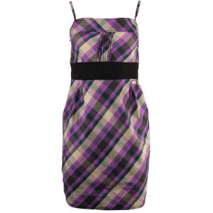 Sukienka damska Nell Ellen fioletowa. Czerwone sukienki ENELL, na co dzień, s, bez wzorów, eleganckie, bez kołnierzyka, bez ramiączek, sportowe. Za 114,99 zł.