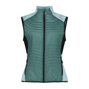 Kamizelka damska turystyczne CMP 35E6526. Zielone kamizelki CMP, l, bez wzorów, bez kołnierzyka, bez ramiączek, bez kaptura. Za 306,50 zł.