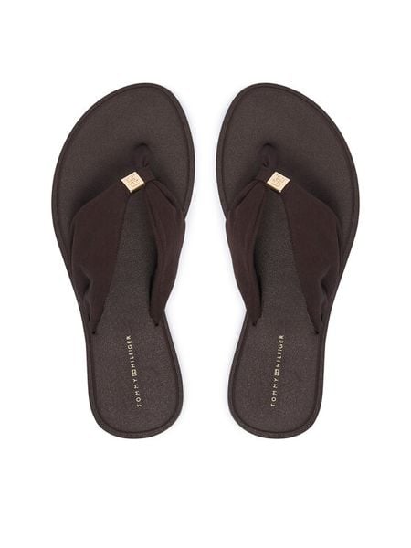 Tommy Hilfiger Japonki Th Scandi Soft Summer Sandal FW0FW09421 Brązowy. Brązowe klapki TOMMY HILFIGER, bez wzorów, z materiału, bez obcasa. Za 189,99 zł.