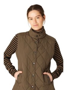 Ilse Jacobsen Kamizelka w kolorze khaki rozmiar: 34. Brązowe kamizelki Ilse Jacobsen, bez wzorów, bez kołnierzyka, bez ramiączek, bez kaptura. Za 117,99 zł.