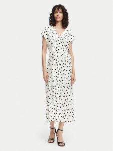 Vero Moda Sukienka letnia Elisa 10348019 Biały Regular Fit. Białe kombinezony Vero Moda, na lato, m, bez wzorów, z wiskozy, bez kołnierzyka, bez ramiączek. Za 183,99 zł.
