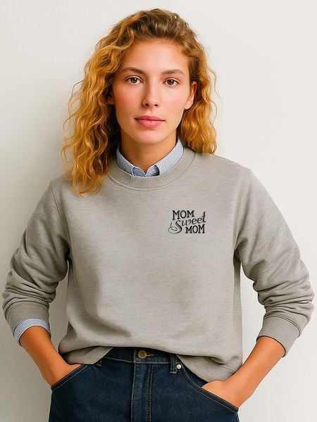 WOOOP Bluza "Mom sweet mom" w kolorze szarym rozmiar: M. Szare bluzy Wooop, m, bez wzorów, z bawełny, bez kaptura. Za 130,50 zł.