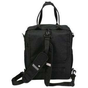 Plecak z przednim paskiem „More Than Work”. Czarne plecaki HABERLAND. Za 459,00 zł.