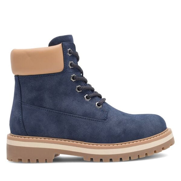 Trzewiki Jenny Fairy. Niebieskie botki Jenny Fairy, bez wzorów, bez obcasa, na płaskiej podeszwie, bez zapięcia. Za 109,99 zł.