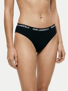 KARL LAGERFELD Komplet stringów B1W47031 Czarny. Czarne komplety bielizny KARL LAGERFELD, bez wzorów, z bawełny. Za 169,99 zł.