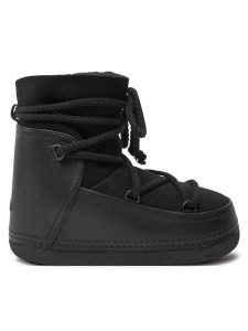 Inuikii Śniegowce Classic Wedge 75101-008 Czarny. Czarne buty zimowe Inuikii, ze skóry, bez obcasa, bez zapięcia. Za 929,99 zł.