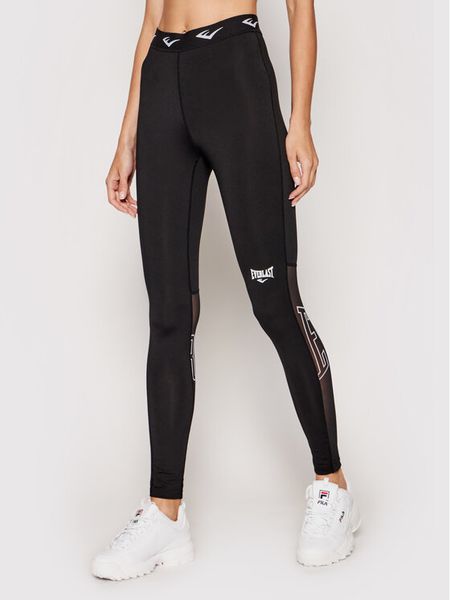 Everlast Legginsy 787420-50 Czarny Slim Fit. Czarne legginsy EVERLAST, bez wzorów, z syntetyku. Za 129,99 zł.