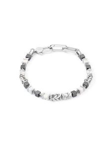COEUR DE LION Bransoletka z hematytami i howlitami rozmiar: onesize. Szare bransoletki COEUR DE LION, z hematytem, srebrne. Za 343,73 zł.