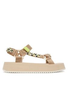 Tommy Jeans Sandały Tjw Eva Rope Sandal EN0EN02970 Beżowy. Brązowe sandały Tommy Jeans, bez wzorów, z jeansu, bez obcasa, na płaskiej podeszwie, bez zapięcia. Za 289,99 zł.