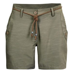Szorty z paskiem damskie G.I.G.A. DX GS 89. Zielone szorty GIGA DX, bez wzorów, sportowe. Za 219,99 zł.