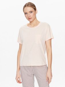 Triumph T-Shirt Mix & Match 10214847 Pomarańczowy Relaxed Fit. Brązowe piżamy Triumph, bez wzorów, z bawełny, bez kołnierzyka, bez ramiączek. Za 129,99 zł.