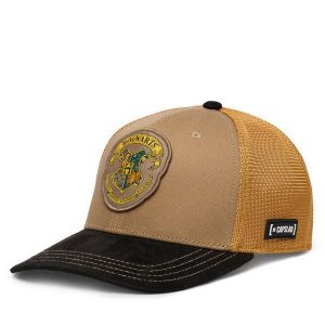 Czapka z daszkiem Capslab. Brązowe czapki CapsLab, bez wzorów. Za 135,99 zł.