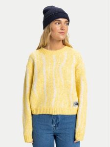 Quiksilver Sweter Selwyn EQWSW03031 Żółty Cropp Fit. Żółte swetry klasyczne Quiksilver, s, z syntetyku, bez kołnierzyka. Za 369,99 zł.